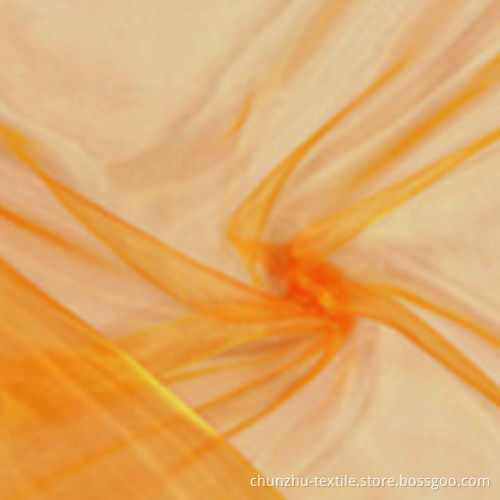 Organza fabric, made of 50% polyester and 50% nylon